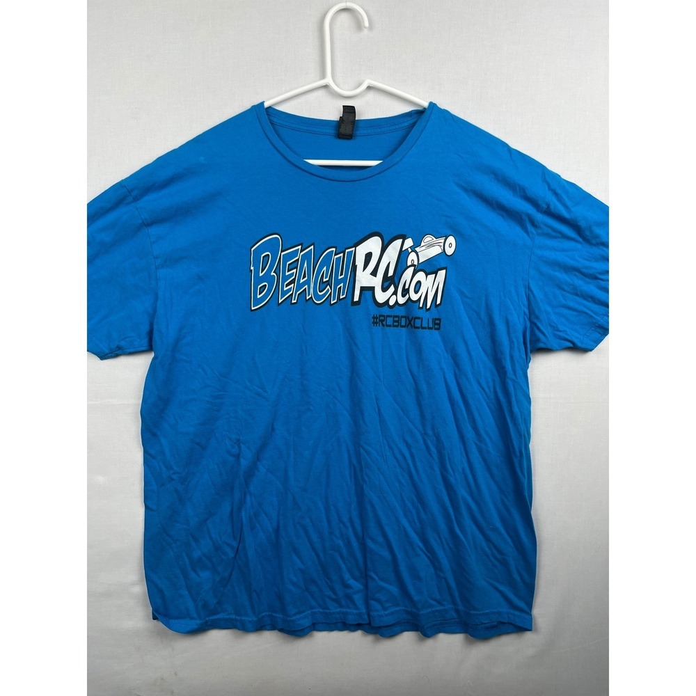 Gildan BeachRC.com RCBOXCLUB Graphic T-Shirt Blue Cotton Mens‎ Size XXL